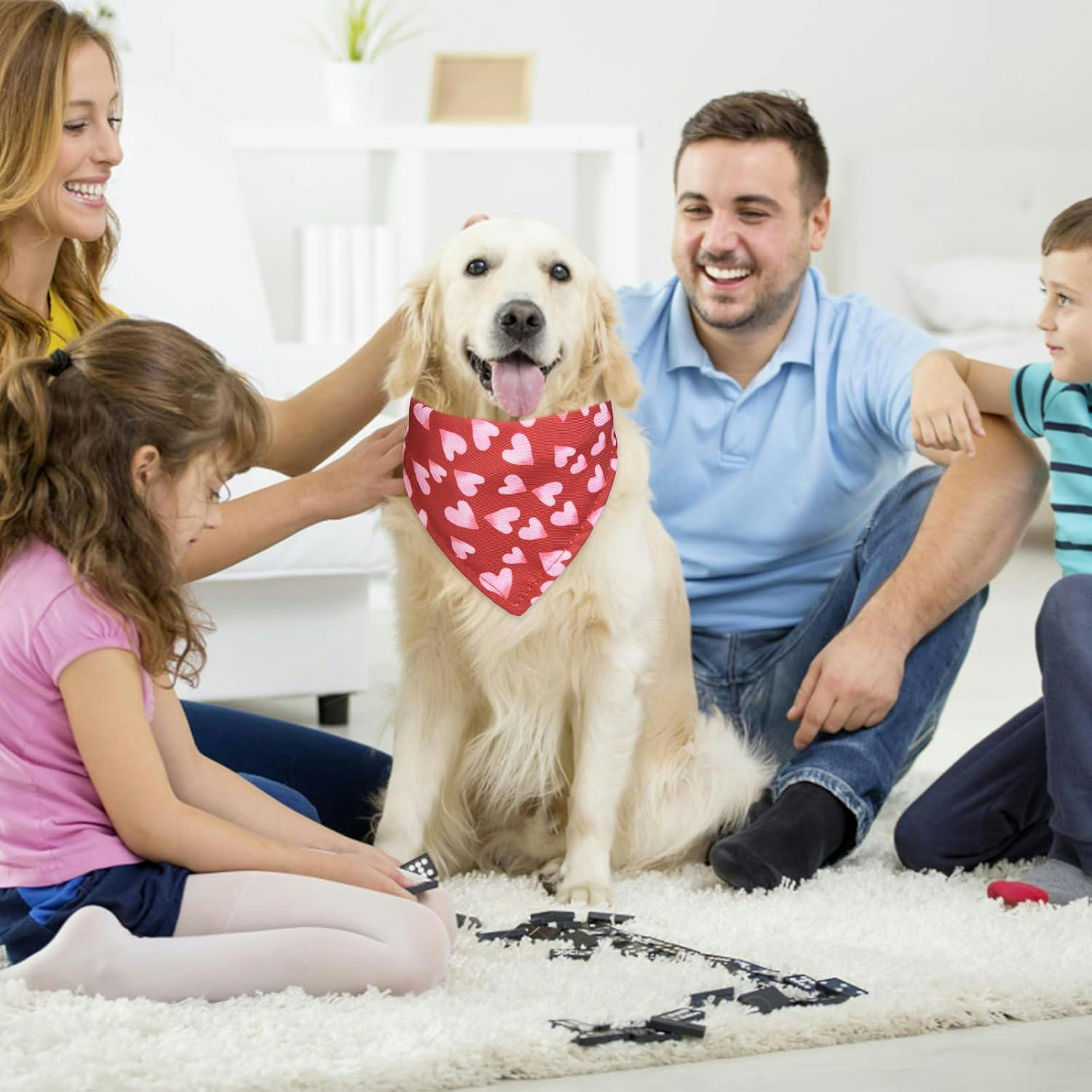 Red Heart Dog Bandana