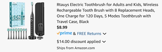 Toothbrush cart