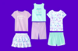 Stock image of the Garanimals Cotton Outfit Set in a beach theme