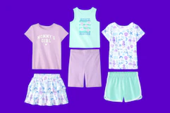 Stock image of the Garanimals Cotton Outfit Set in a beach theme