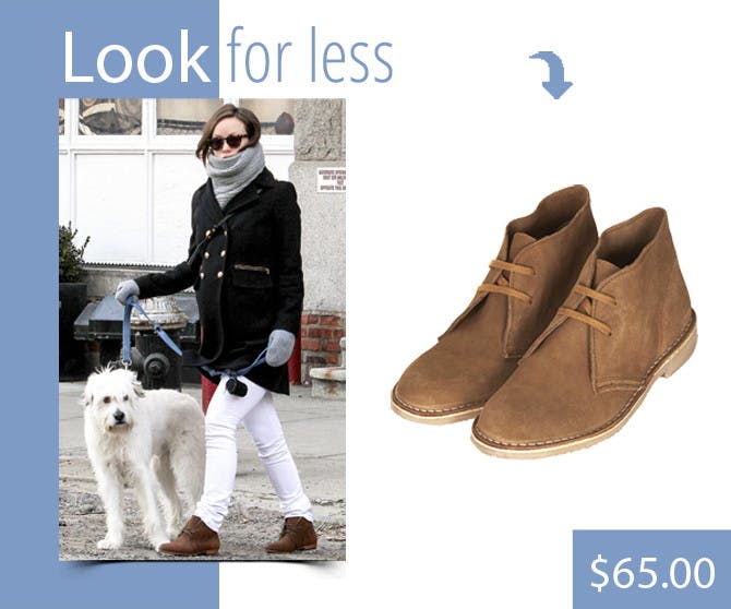 Look for Less: Olivia Wilde's Desert Boots