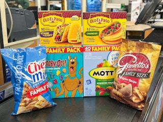 general mills products in a checkout lane at kroger