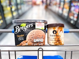 breyers ice cream and talenti gelato on walmart cart