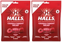 2 HALLS Cough Drop Bags