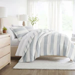 Distressed Stripe Comforter Set