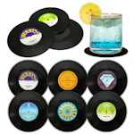 Vintage Vinyl Record Coasters