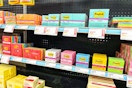 post-it notes on store shelves