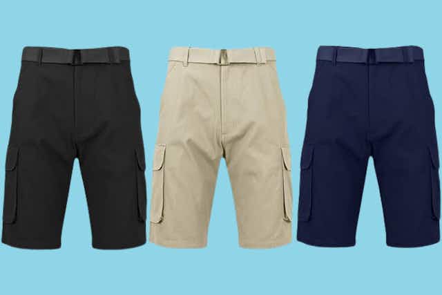 Men's Cargo Shorts 3-Pack, Only $30 Shipped at Groupon (Reg. $126) card image