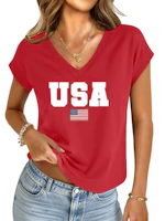 Women's V-Neck Crop Top