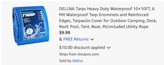 Tarp Amazon receipt