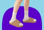 person wearing slippers on KCL template
