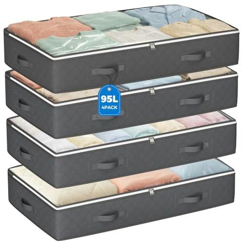 Under Bed Storage Containers 4-Pack