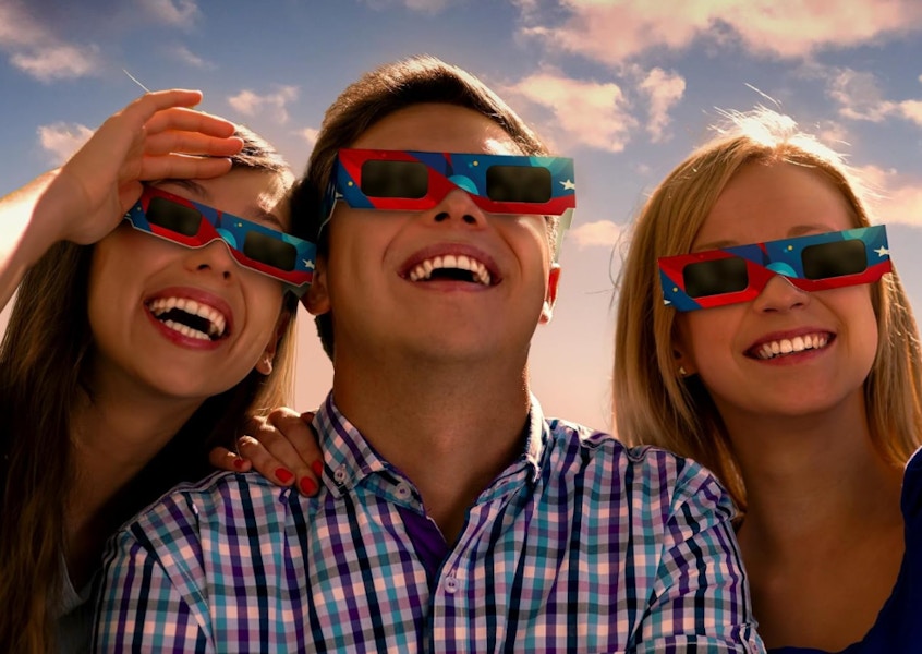 Amazon Solar Eclipse Glasses Blue 2024