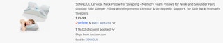 Amazon Cervical Neck Pillow 2025