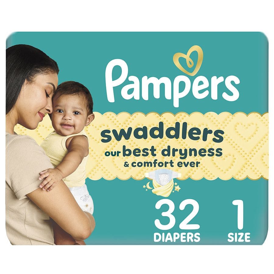 2 Pampers Swaddlers Diapers Packs