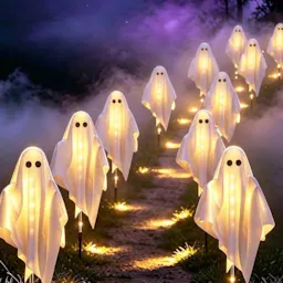 Solar Ghost Halloween Decorations 3-Pack