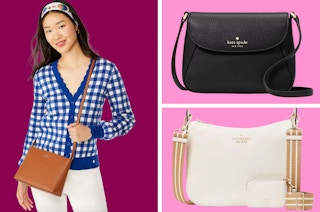 kate spade bags in a collage