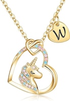 Unicorn Initial Necklace