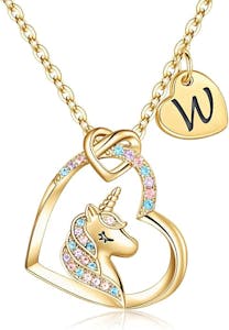 Unicorn Initial Necklace
