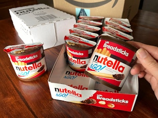 a pack of Nutella & Go packs on a table 