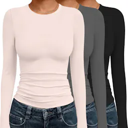 Ekouaer Women's Long Sleeve 3-Pack