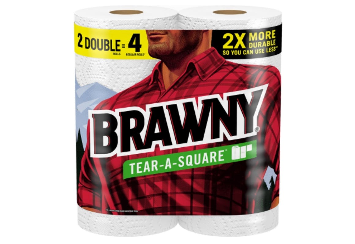 2 Brawny Paper Towel Packs