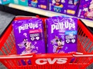 2 packs of pull-ups in a cvs basket