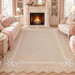 Scalloped Bow Area Rug