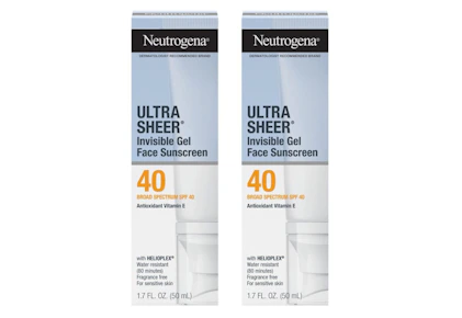 2 Neutrogena Face Sunscreens