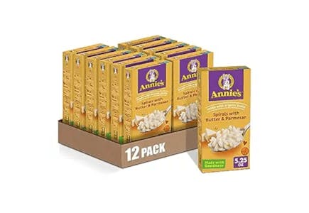 Annie's Butter and Parmesan Spirals 12-Pack