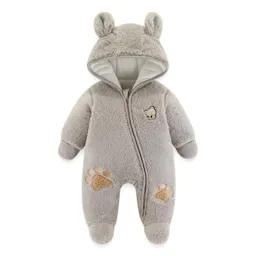 Baby Winter Hooded Romper