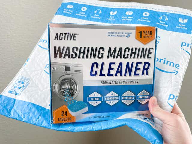 Washing Machine Cleaner Descaler 24-Pack, as Low as $16 on Amazon card image
