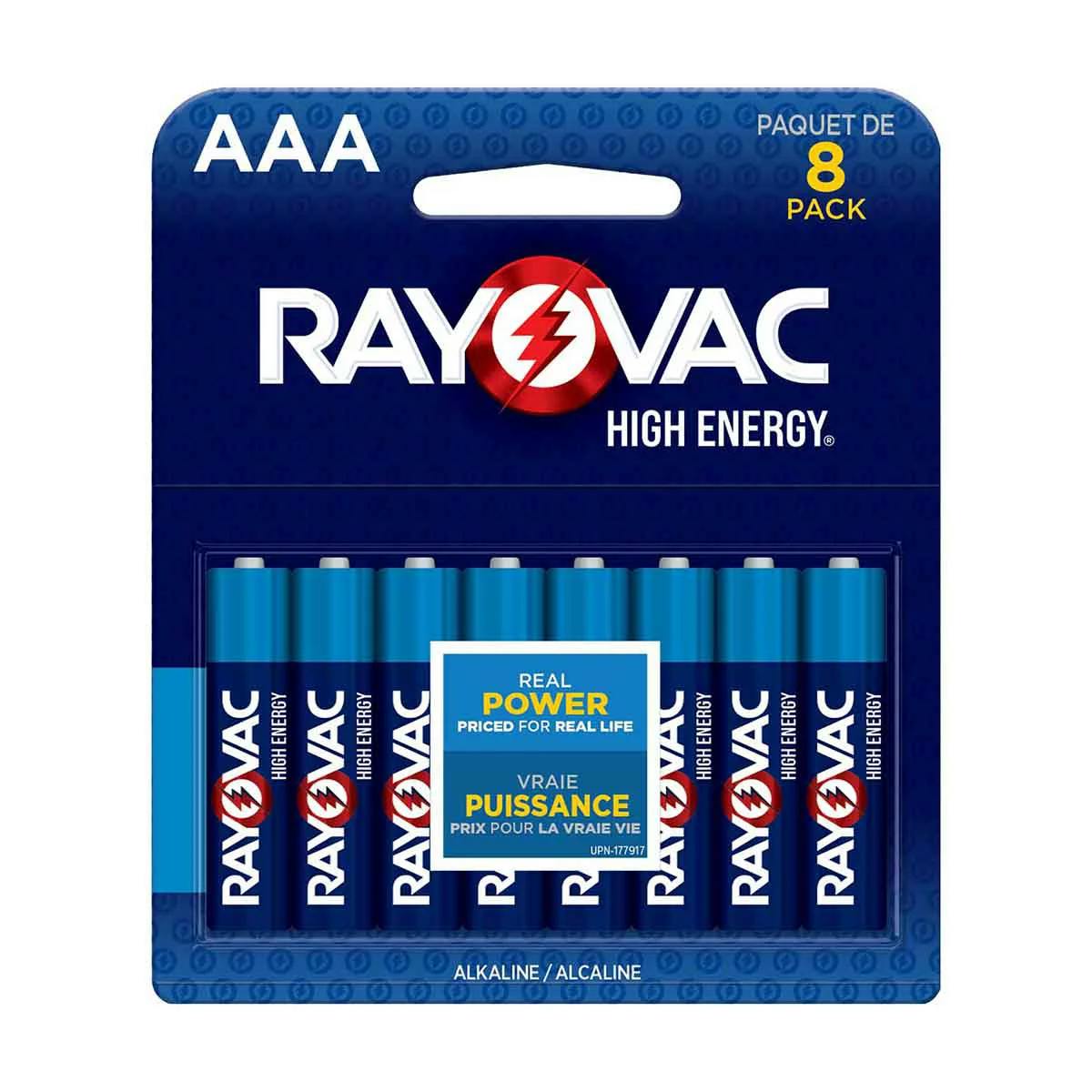 Rayovac AAA Batteries 8-Pack