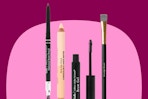 Billion dollar beauty brow kit on a pink and maroon background
