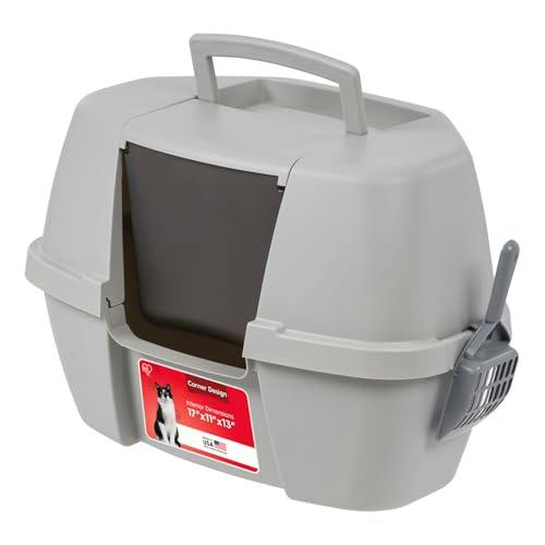 IRIS USA Corner Cat Litter Box