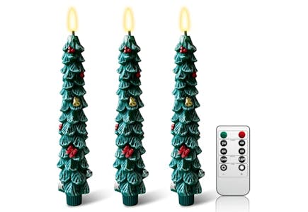 Flameless Christmas Tree Candles