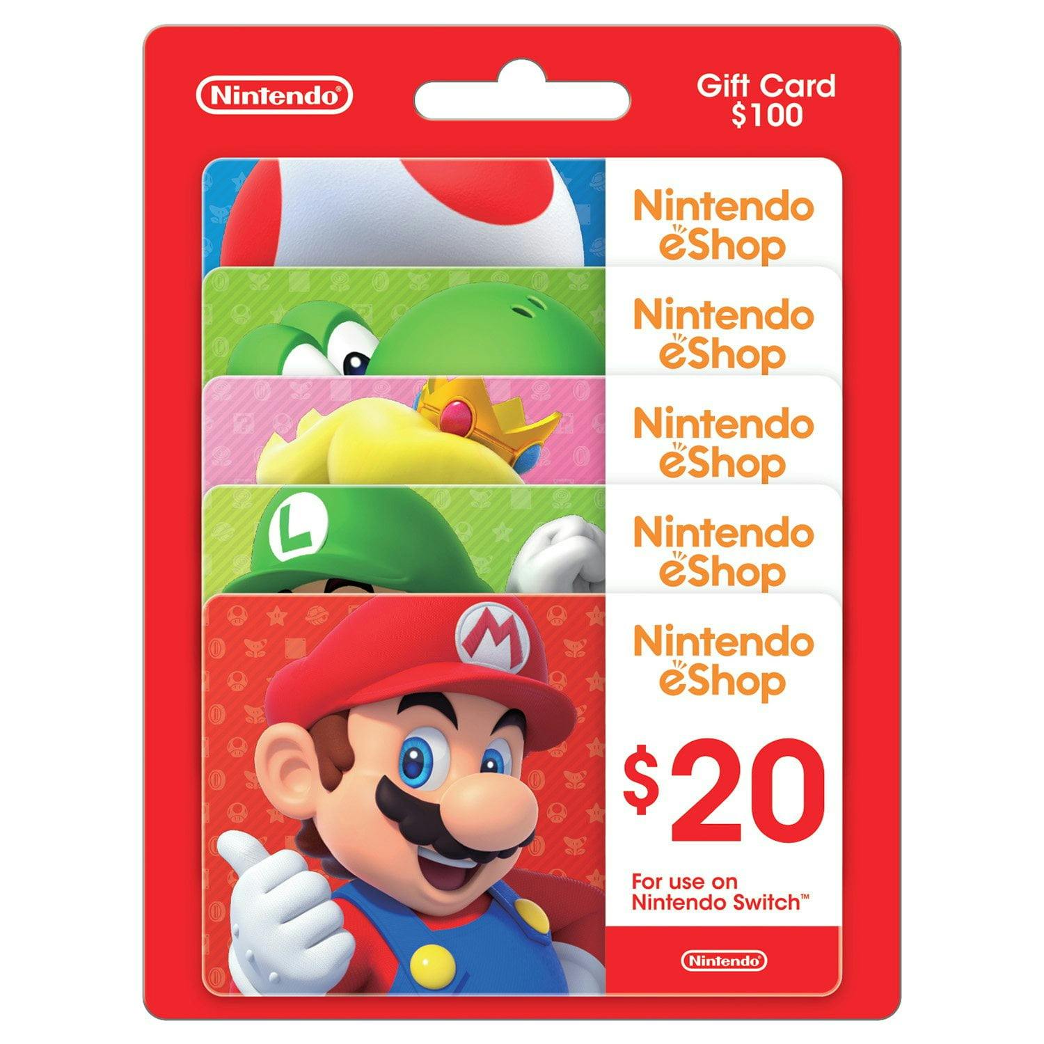 Nintendo eGift Card 5-Pack