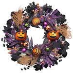 Pumpkin Halloween Wreath