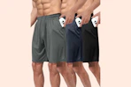 Men's Athletic Shorts 3-Pack B0CRRF28SH