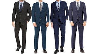 collage of mens IZOD two-piece suits