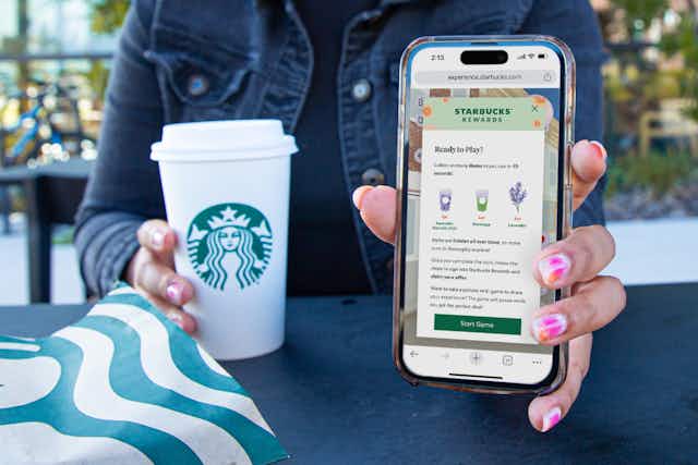 Play the Starbucks Scavenger Hunt to Get 50% Off One Drink Through April 13 card image