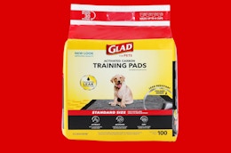 Glad 100-Count Charcoal Puppy Pads, as Low as $15.57 for Amazon Pet Day card image