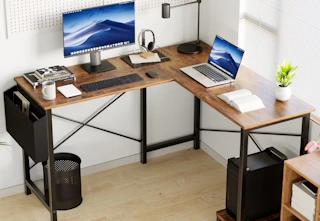 l-shaped computer desk at walmart