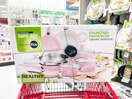 GreenPan 16-Piece Cookware Set, Only $94.99 at Target (Black Friday Price) card image