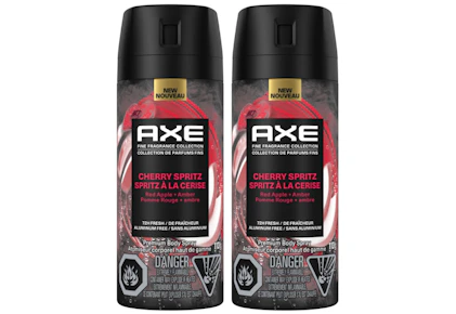 2 AXE Premium Body Sprays