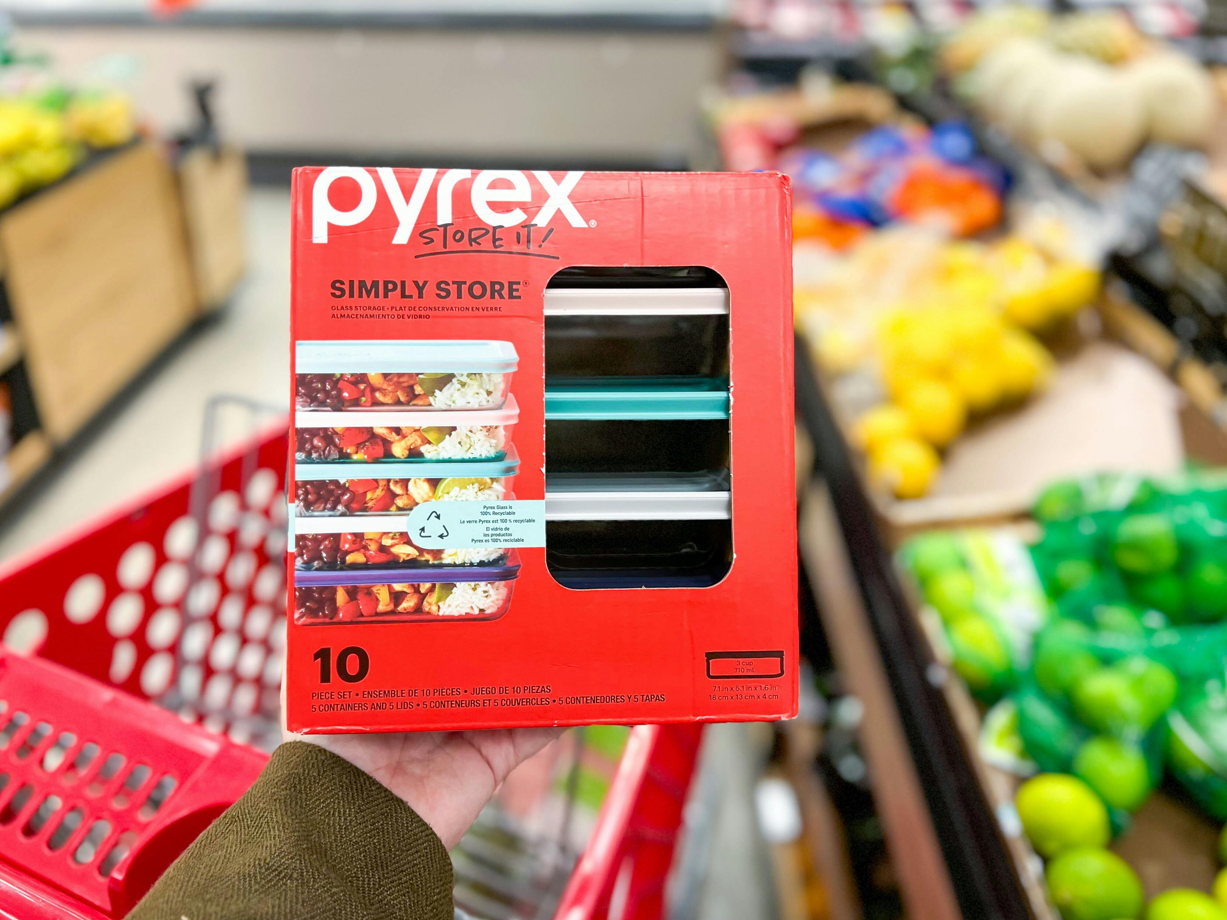 Pyrex 10pc Glass Meal Prep Set : Target