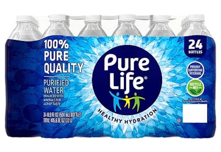 3 Pure Life Water 24-Packs