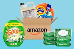 40 Amazon Household Essentials Deals: Crest, Gain, Mrs. Meyer's, and More card image