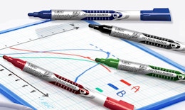 colorful dry erase markers on a dry erase boards