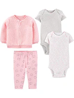 Baby 4-Piece Jacket, Pant, and Bodysuit Set
